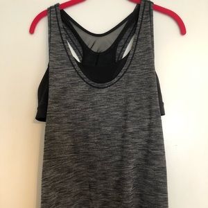 Lululemon gray tank built in bra